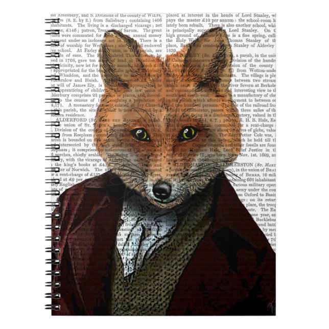 Fox Portrait 2 Notebook (Front)