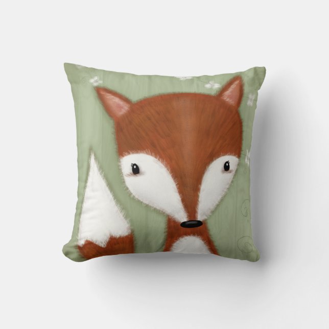 Fox Portrait Cushion (Front)