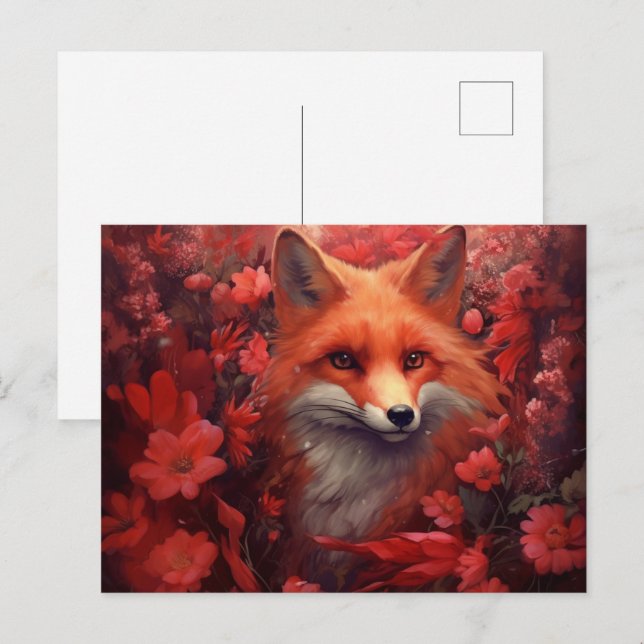 Fox  postcard (Front/Back)