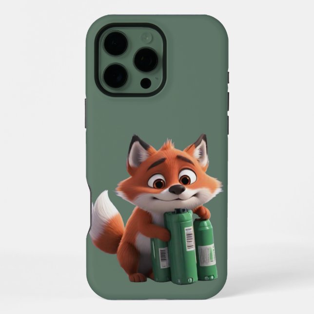 Fox Power Load  iPhone Case (Back)