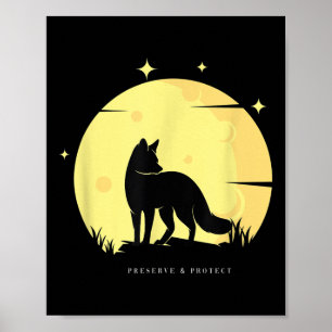 Fox Preserve & Protect Climate Protection Envi Poster