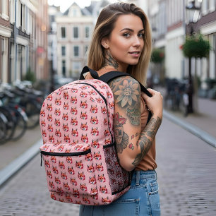 Fox Printed Backpack