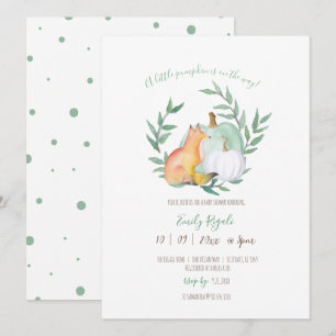Fox Pumpkin Baby Shower Invitation