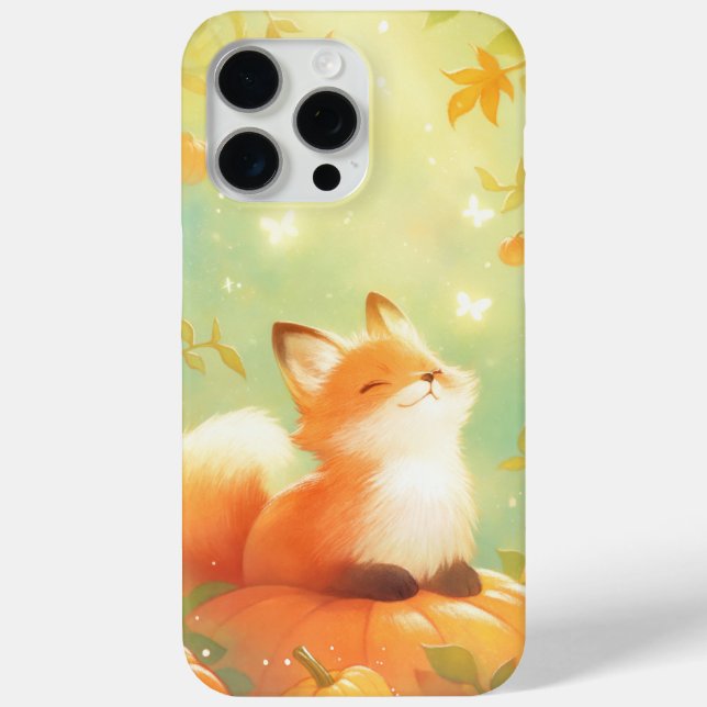 Fox Pumpkin Perch Case-Mate iPhone Case (Back)