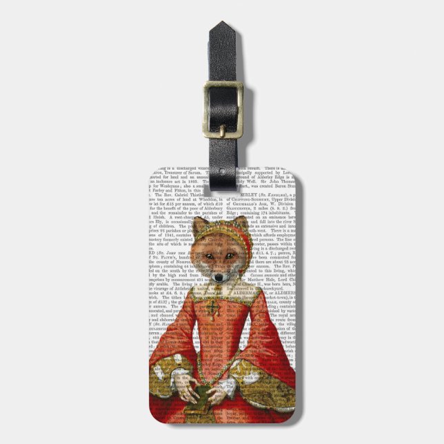 Fox Queen 2 Luggage Tag (Front Vertical)