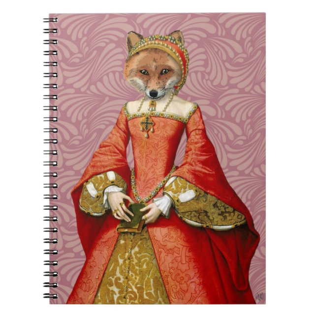 Fox Queen Spiral Notebook (Front)