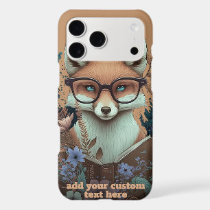 Fox Read Book Wildflower Cottagecore Floral Custom