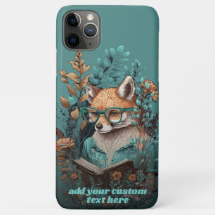 Fox Read Book Wildflower Cottagecore Floral Custom Case-Mate iPhone Case