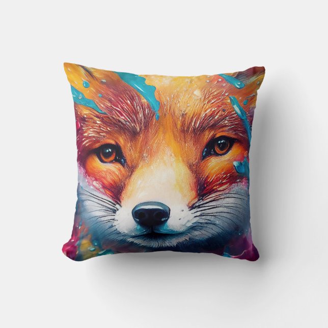 Fox Red fox Animal Discovery Adventure Nature  Cushion (Front)