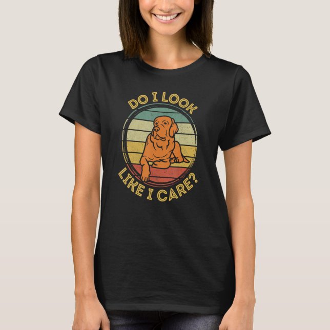 Fox Red Lab Mum Dad Caring Labrador Retriever T-Shirt (Front)