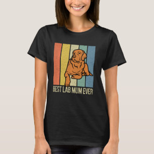 Fox Red Lab Mum Labrador Retriever Vintage Matchin T-Shirt