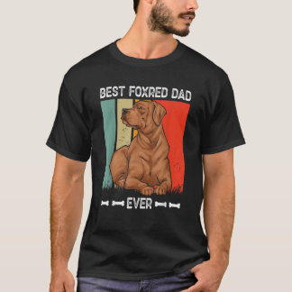 Fox Red Labrador Retriever Best Foxred Dad Ever T-Shirt