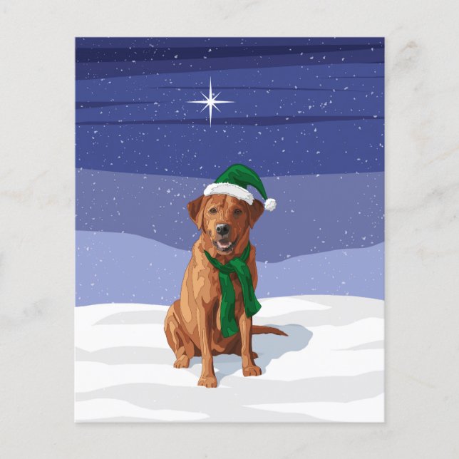 Fox Red Labrador Retriever Christmas Dog (Front)