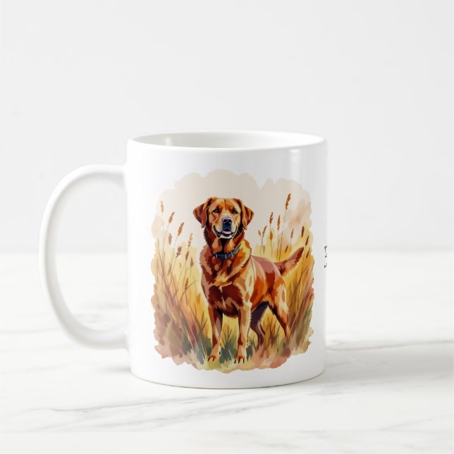 Fox Red Labrador Retriever Dog Coffee Mug (Left)
