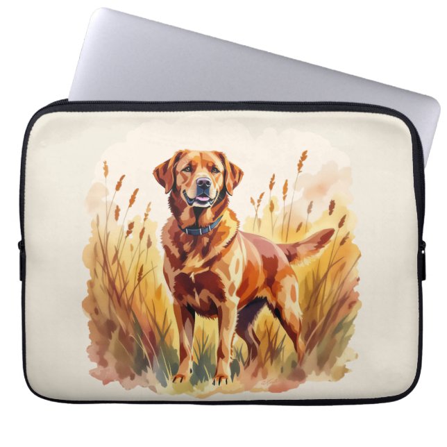 Fox Red Labrador Retriever Dog Laptop Sleeve (Front)