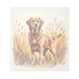 Fox Red Labrador Retriever Dog Notepad