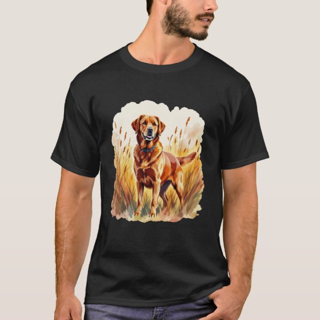 Fox Red Labrador Retriever Dog T-Shirt (Front)