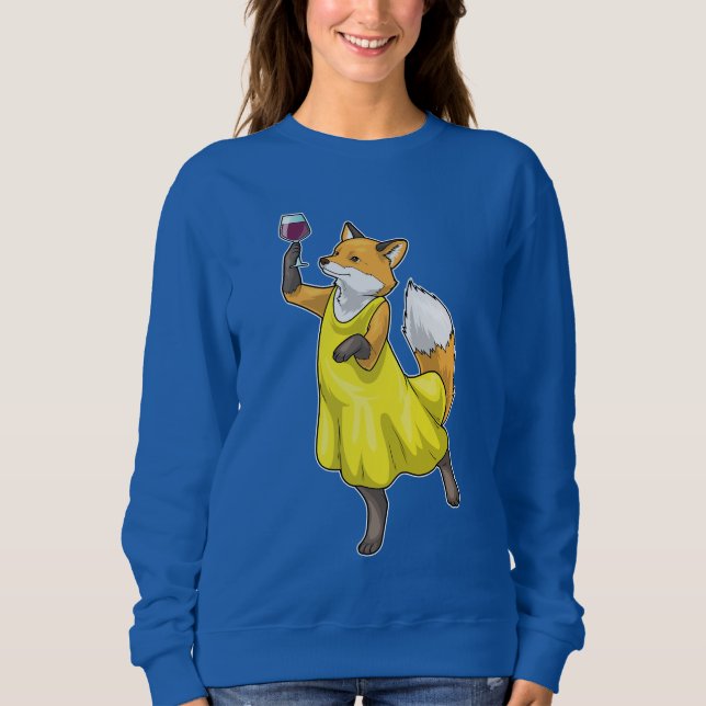 Fox Red wine Sweatshirt (Front)