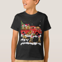 Fox Riding Red Truck Merry Christmas X-mas Ugly Gi