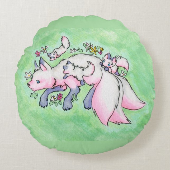 Fox  round cushion (Front)