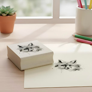 Fox Rubber Stamp