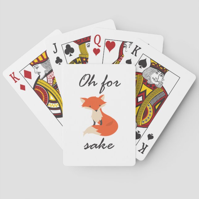 Fox Sake Playing Cards (Back)