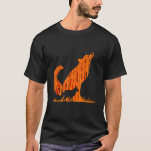 Fox silhouette fox forest hunter 1 T-Shirt