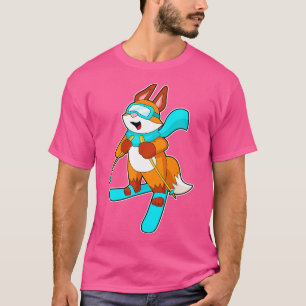 Fox Skier Ski T-Shirt