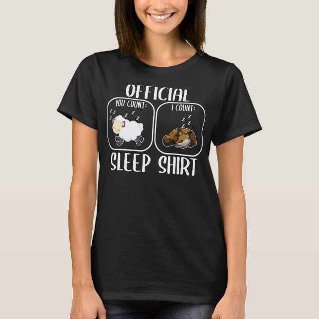 Fox Sleep Shirt Count Sheep (Front)