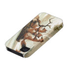 Fox Sleigh Ride Vintage Print