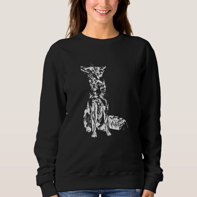 Fox Sly Animal colorful Forest Animals Foxes Sweatshirt (Front)