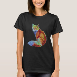 Fox Sly Animal colourful Forest Animals Foxes T-Shirt