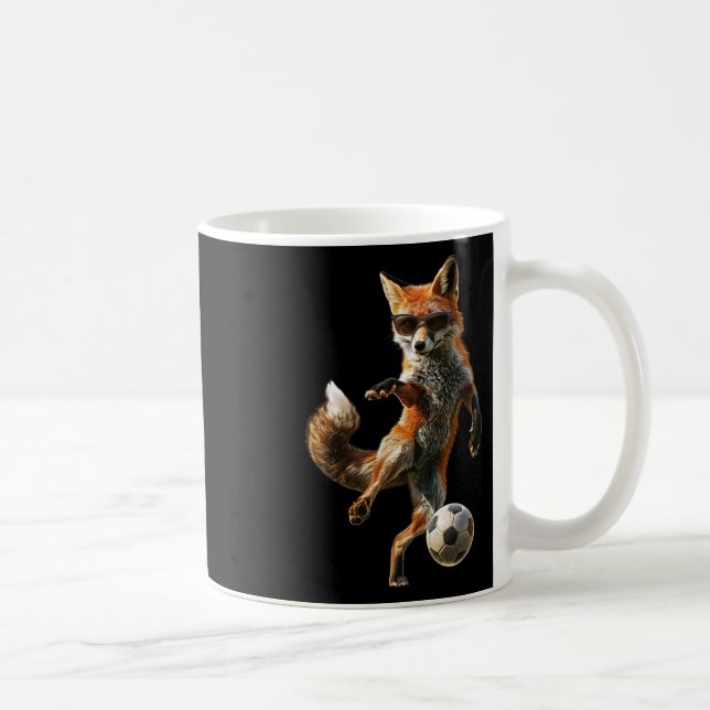 Fox Soccer Football  Coffee Mug (Right)