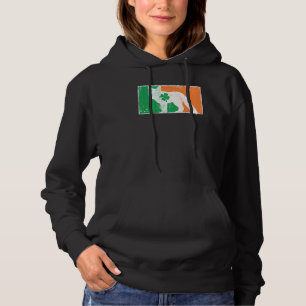 Fox St Patrick's Day Irish Flag C Distressed Hoodie