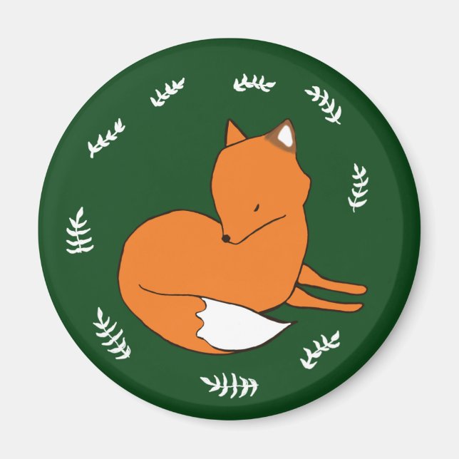 Fox Standard, 5.7 Cm Round Magnet (Front)