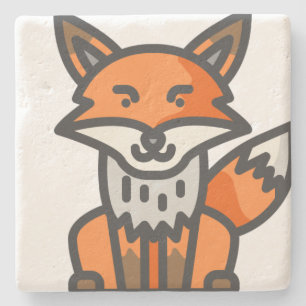 fox stone coaster