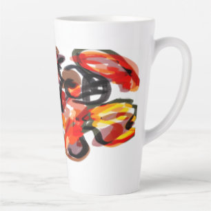 Fox sunset autumn  latte mug