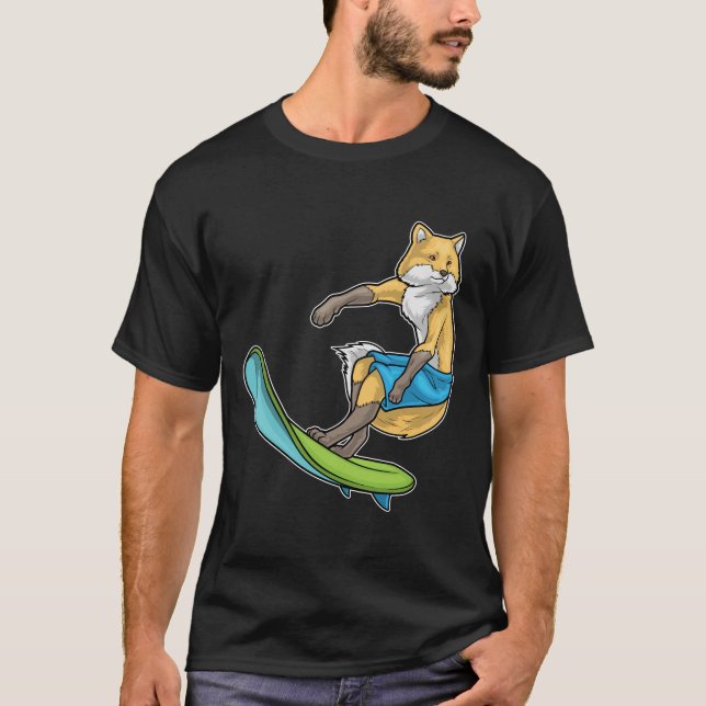 Fox Surfer Surfboard T-Shirt (Front)