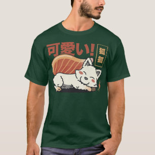 Fox Sushi Salmon Sashimi by Tobe Fonseca T-Shirt