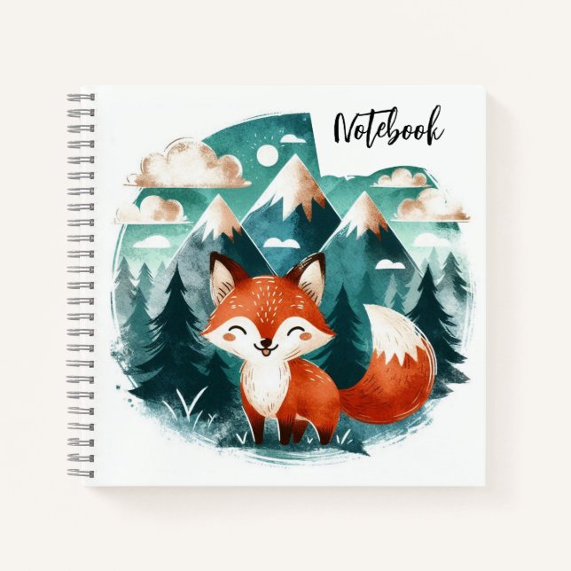  Fox Tales at Sunset – A Cosy Desert Dream Notebook (Front)
