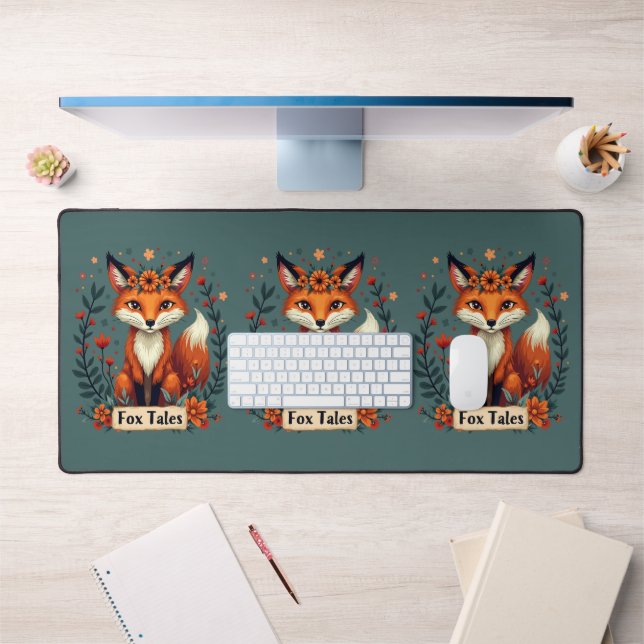 Fox Tales Boho Woodland Animal Desk Mat (Office 1)