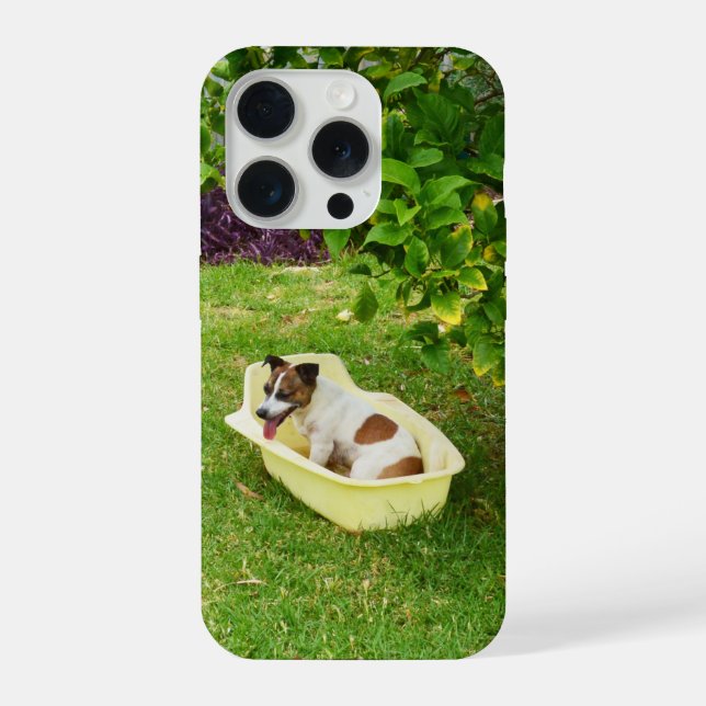 Fox Terrier Bathtime, Baby Tshirt iPhone Case (Back)