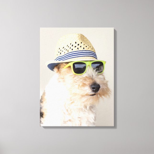 Fox Terrier Canvas Print (Front)