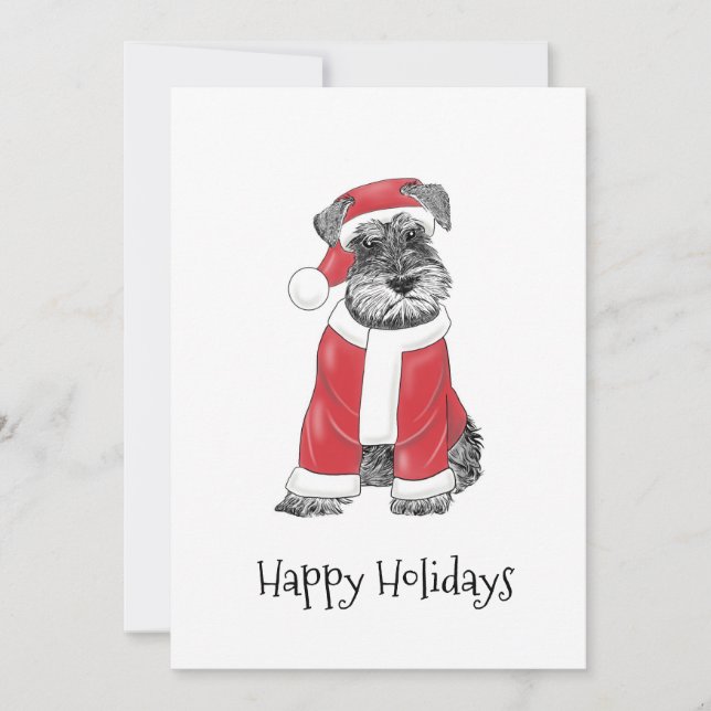 Fox Terrier Christmas Card (Front)
