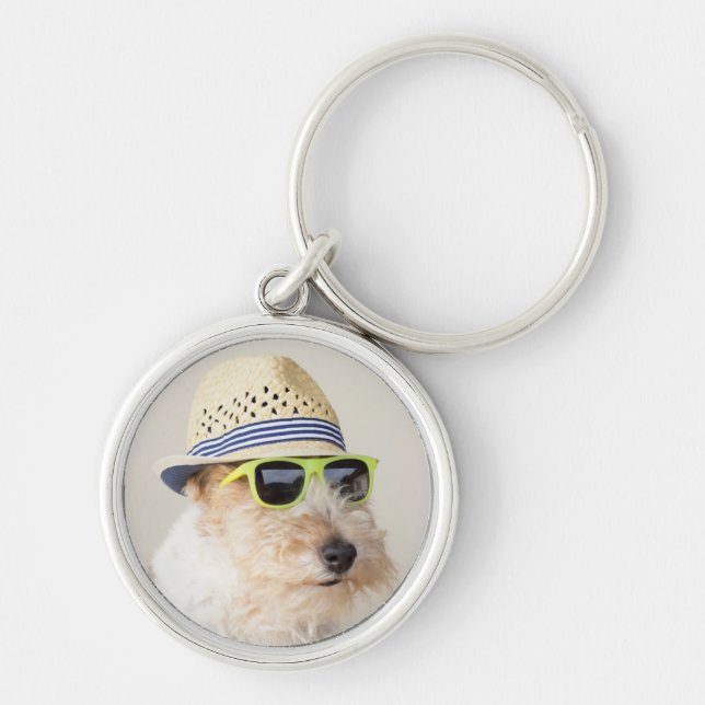 Fox Terrier Key Ring (Front)