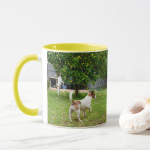 Fox Terrier Leaping Into A Tree, Mug