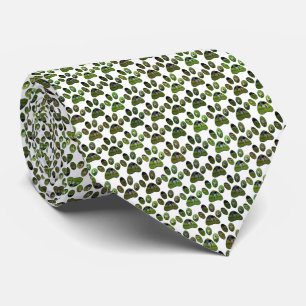 Fox Terrier Paw Prints, Tie