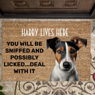 Fox Terrier personalised funny doormat