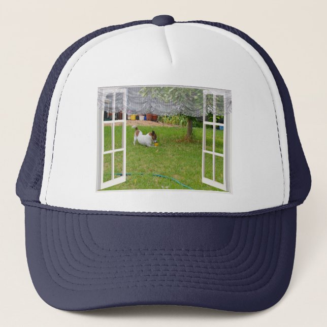 Fox Terrier Play Ball, Truckers Hat (Front)
