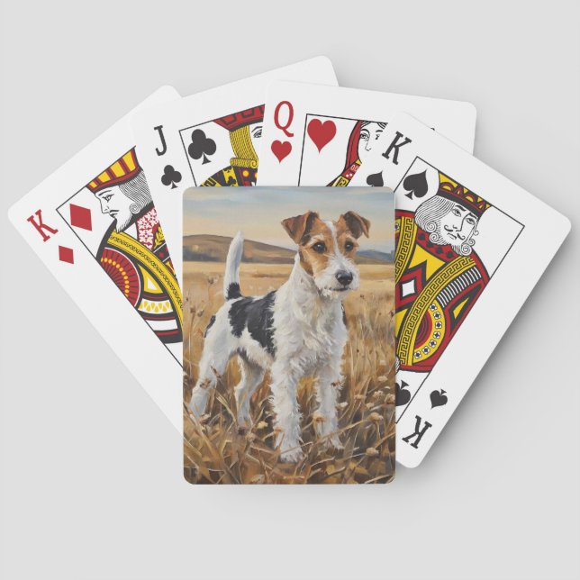 Fox Terrier Playing Cards (Back)